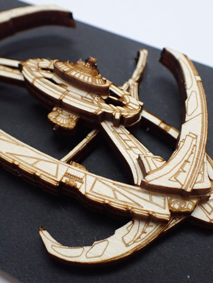 Deep Space Nine - Wood Mini Plaque