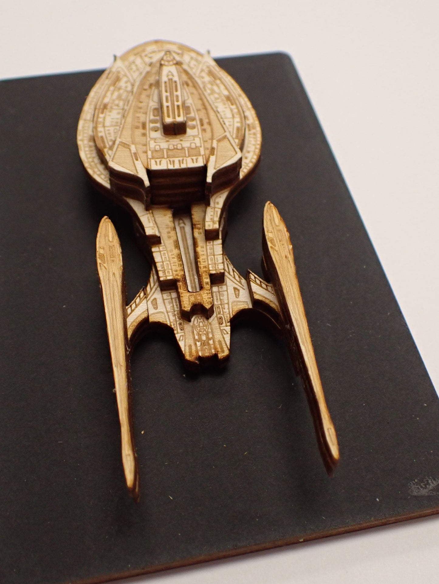 USS Enterprise NCC-1701-F - Wood Mini Plaque