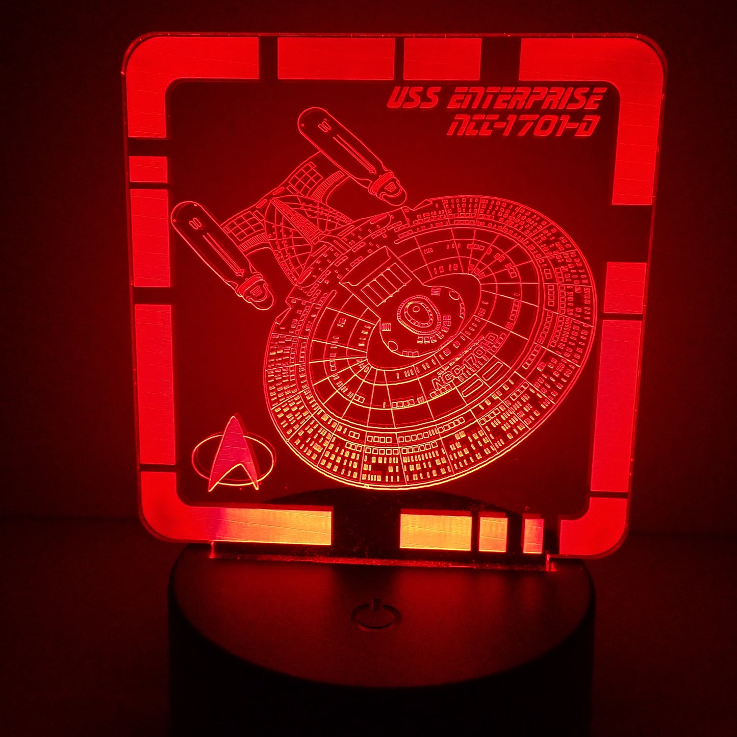 USS Enterprise NCC-1701-D - Plaque LED