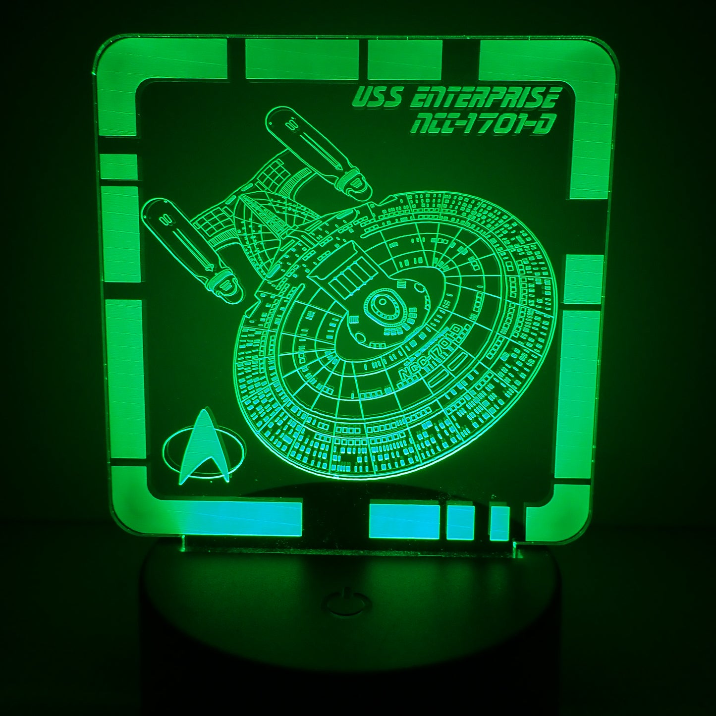 USS Enterprise NCC-1701-D - Plaque LED