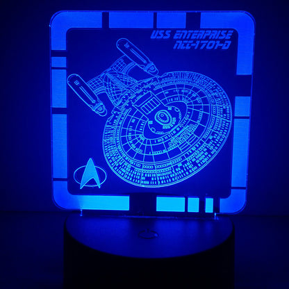 USS Enterprise NCC-1701-D - Plaque LED
