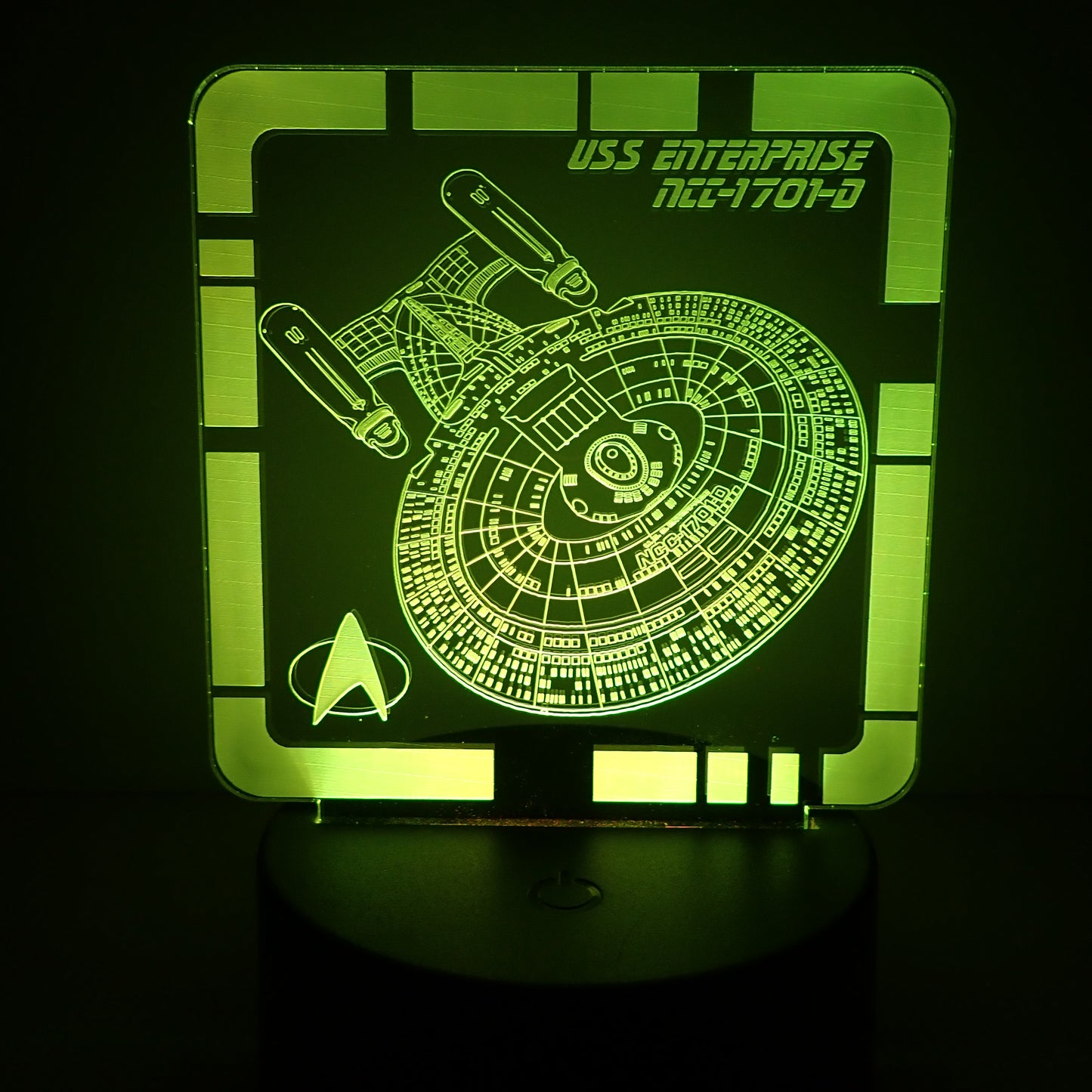 USS Enterprise NCC-1701-D - Plaque LED