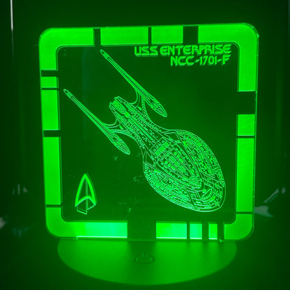 USS Enterprise NCC-1701-F - Plaque LED