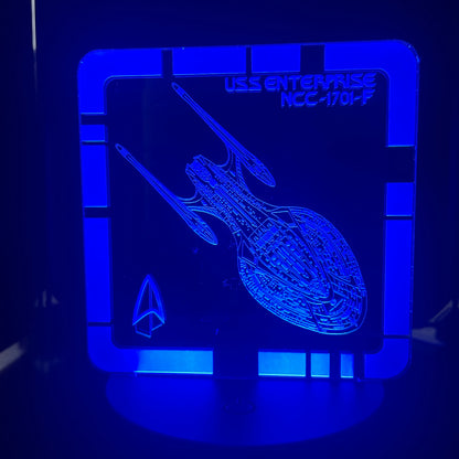 USS Enterprise NCC-1701-F - Plaque LED